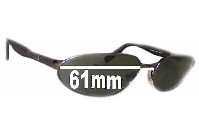 Ray-Ban RB3252 Predator Replacement Lenses 61mm wide 