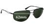 Sunglass Fix Replacement Lenses for Ray Ban RB3490 - 62mm Wide 