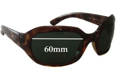 Ray Ban RB4062 Replacement Lenses 60mm wide 