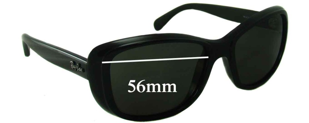 Sunglass Fix Replacement Lenses for Ray Ban RB4174 - 56mm Wide