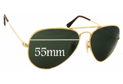Ray Ban RB8041 Replacement Lenses 55mm wide 
