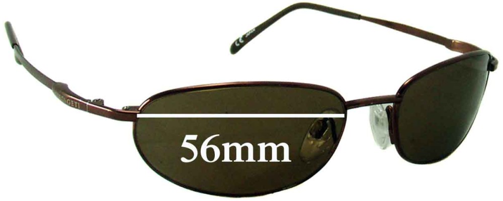 Sunglass Fix Replacement Lenses for Serengeti Corsa - 56mm Wide