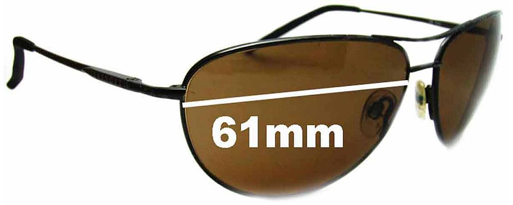 Sunglass Fix Replacement Lenses for Serengeti Napoli - 61mm Wide