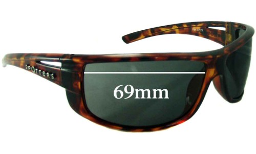 Sunglass Fix Replacement Lenses for Spotters Ink 0709 - 69mm Wide 