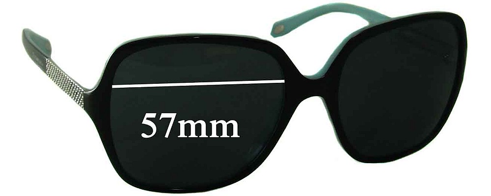 Sunglass Fix Replacement Lenses for Tiffany & Co TF 4072-B - 57mm Wide