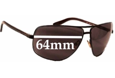 Tom Ford Aiden TF37 Replacement Sunglass Lenses - 64mm wide 
