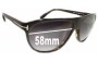 Sunglass Fix Replacement Lenses for Tom Ford Gabriel TF196 - 58mm Wide 