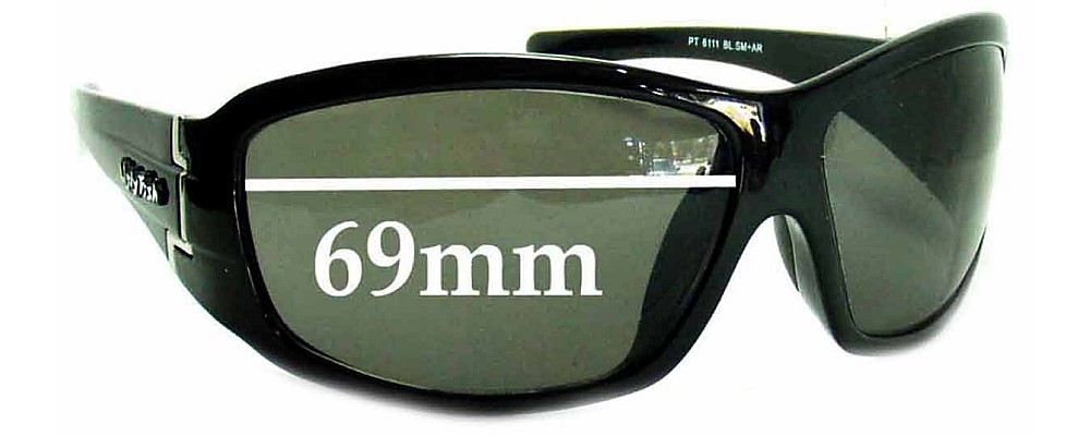 Sunglass Fix Replacement Lenses for Ugly Fish PT6111 - 69mm Wide