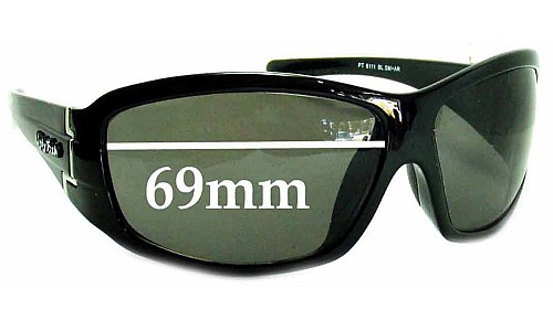 Sunglass Fix Replacement Lenses for Ugly Fish PT6111 - 69mm Wide 