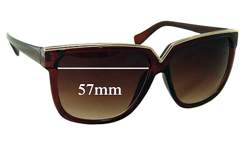 Sunglass Fix Replacement Lenses for Unbranded Unidentified - 57mm Wide 