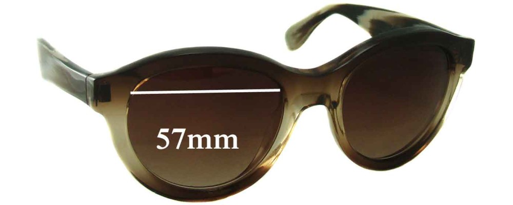 Vera Wang Vespera Replacement Sunglass Lenses - 57mm Wide