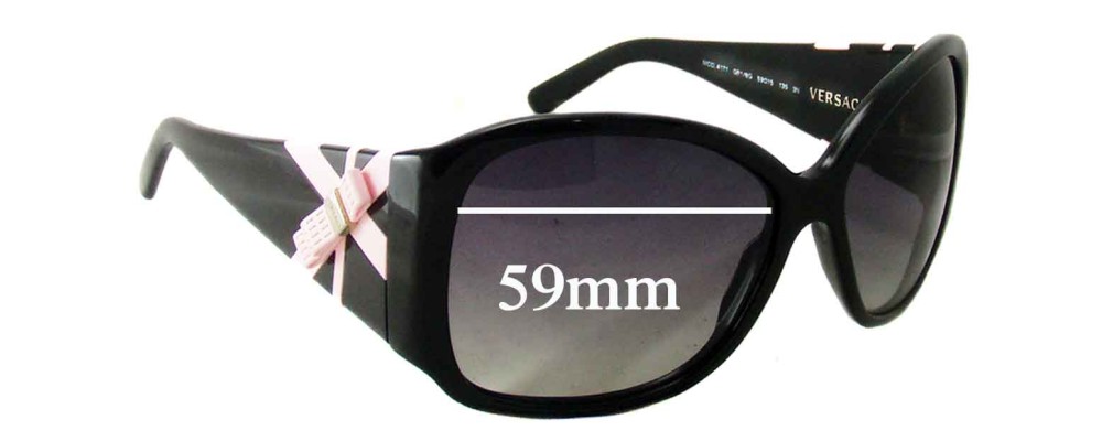 Sunglass Fix Replacement Lenses for Versace MOD 4171 - 59mm Wide