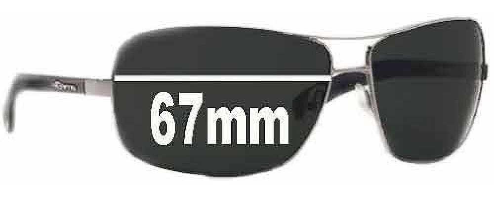 Sunglass Fix Replacement Lenses for Arnette Lock Up AN3045 - 67mm Wide
