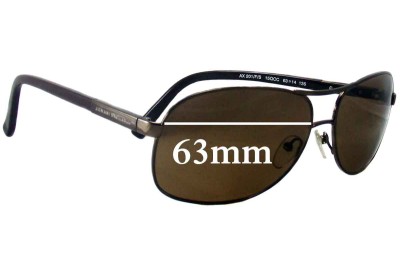 Armani Exchange AX 201/F/S Replacement Lenses 63mm wide 