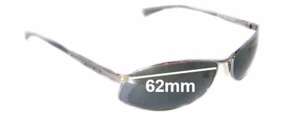 Arnette AN3036 Metal Frame Replacement Sunglass Lenses - 62mm wide