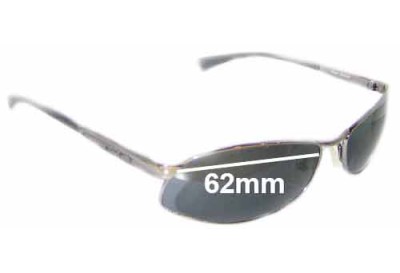 Arnette AN3036 Metal Frame Replacement Sunglass Lenses - 62mm wide 