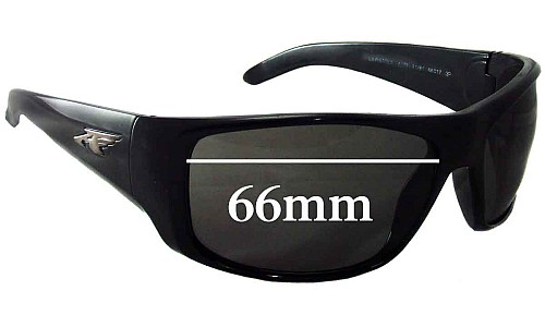Arnette AN4179 La Pistola Replacement Sunglass Lenses- 66mm wide 