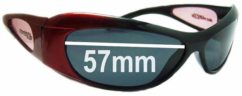 Sunglass Fix Replacement Lenses for Arnette Elixir AN280 - 57mm Wide
