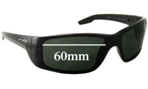Sunglass Fix Replacement Lenses for Arnette Unreal AN4187 - 60mm Wide 
