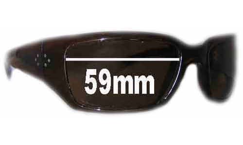 Sunglass Fix Replacement Lenses for Blinde HILLKILL - 59mm Wide 