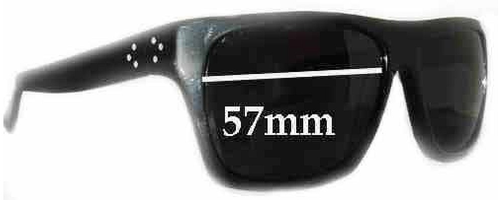 Sunglass Fix Replacement Lenses for Blinde Daddy - 57mm Wide
