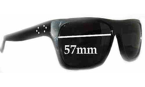 Sunglass Fix Replacement Lenses for Blinde Daddy - 57mm Wide 