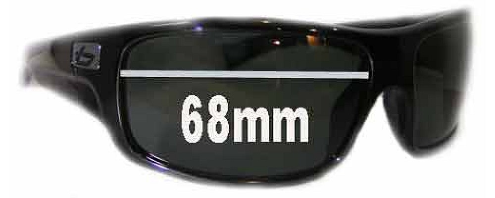 Sunglass Fix Replacement Lenses for Bolle Barracuda - 68mm Wide