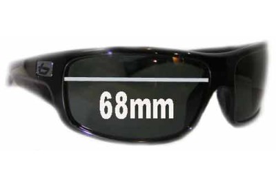 Bolle Barracuda Replacement Sunglass Lenses 68mm wide 