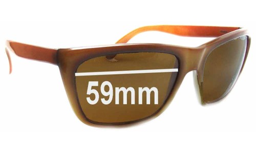 Sunglass Fix Replacement Lenses for Bolle TRG Bte S.G.D.G - 59mm Wide 