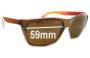 Sunglass Fix Replacement Lenses for Bolle TRG Bte S.G.D.G - 59mm Wide 