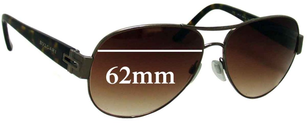 Sunglass Fix Replacement Lenses for Bvlgari 5015 - 62mm Wide