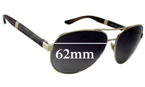 Sunglass Fix Replacement Lenses for Bvlgari 5025 - 62mm Wide 