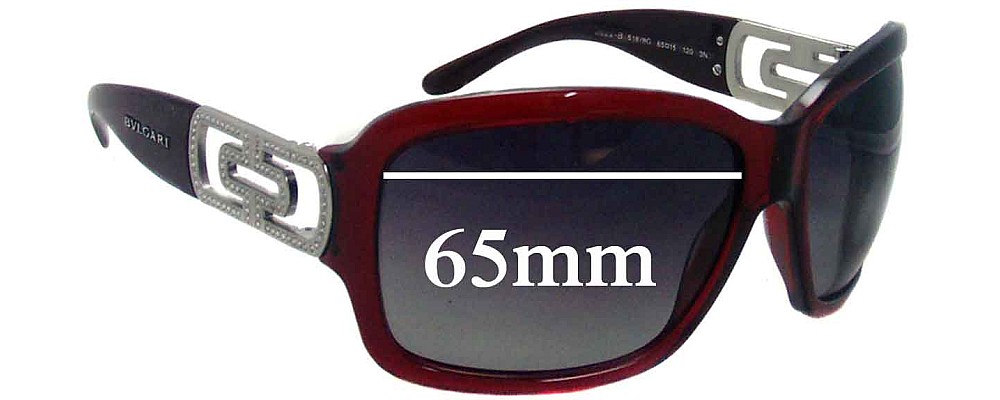 Sunglass Fix Replacement Lenses for Bvlgari 8022-B - 65mm Wide