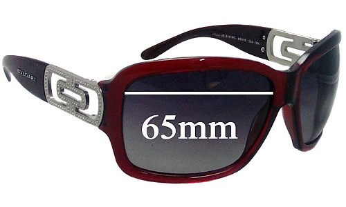 Sunglass Fix Replacement Lenses for Bvlgari 8022-B - 65mm Wide 