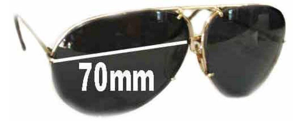 Sunglass Fix Replacement Lenses for Carrera SHTS6482 - 70mm Wide