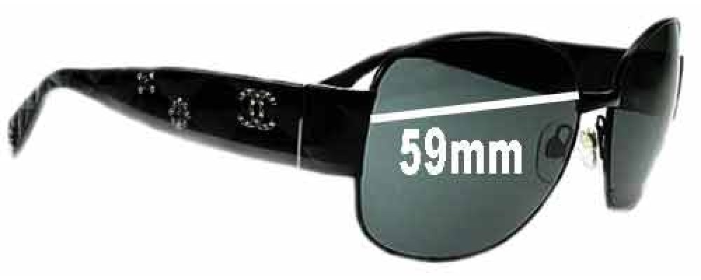 Sunglass Fix Replacement Lenses for Chanel 4174-B - 59mm Wide