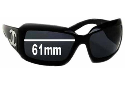 Chanel 5076-H Replacement Lenses 61mm wide 