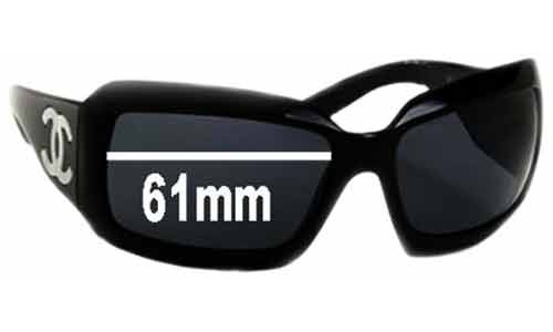 Sunglass Fix Replacement Lenses for Chanel 5076-H - 61mm Wide 