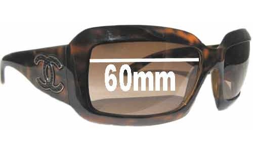 Sunglass Fix Replacement Lenses for Chanel 6022-Q - 60mm Wide 