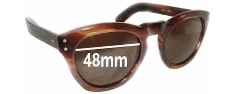 Sunglass Fix Replacement Lenses for Cutler and Gross of London 1002 - 48mm Wide