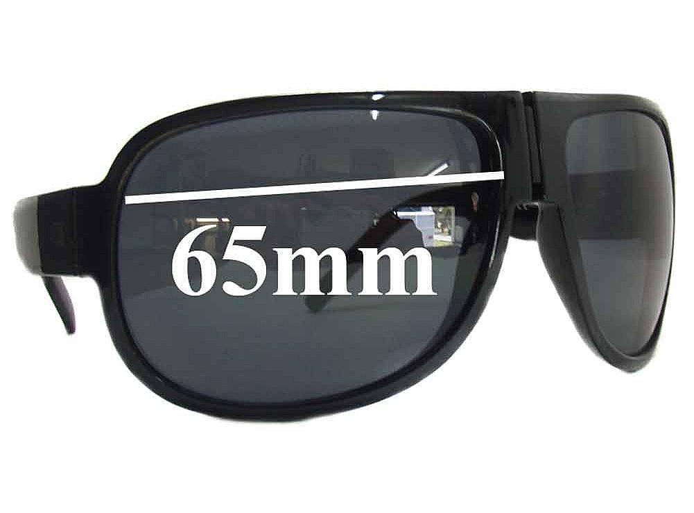 Sunglass Fix Replacement Lenses for Christian Dior Homme Black Tie 52S - 65mm Wide Sunglass Fix Replacement Lenses for Christian Dior Homme Black Tie 52S - 65mm Wide