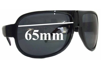 Christian Dior Homme Black Tie 52S Replacement Lenses 65mm wide 