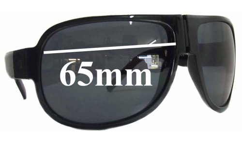 Sunglass Fix Replacement Lenses for Christian Dior Homme Black Tie 52S - 65mm Wide 