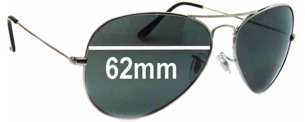 Sunglass Fix Replacement Lenses for Christian Dior 0049S - 62mm Wide