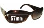Sunglass Fix Replacement Lenses for Christian Dior Promenade 3 - 57mm Wide 