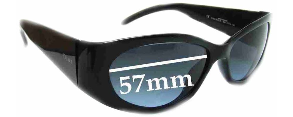Sunglass Fix Replacement Lenses for Christian Dior Rome Berlin - 57mm Wide