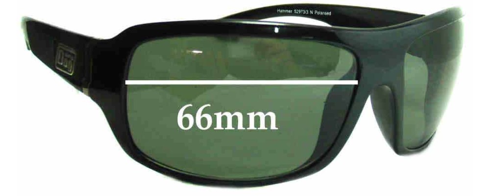 Sunglass Fix Replacement Lenses for Dirty Dog Hammer - 66mm Wide