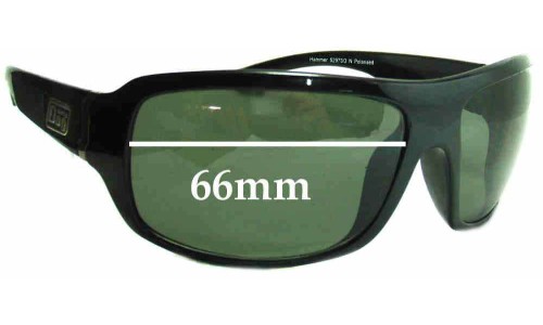 Sunglass Fix Replacement Lenses for Dirty Dog Hammer - 66mm Wide 