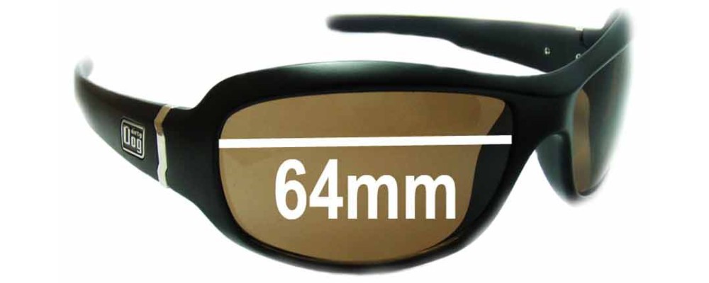 Sunglass Fix Replacement Lenses for Dirty Dog Stardust - 64mm Wide