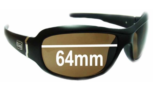 Sunglass Fix Replacement Lenses for Dirty Dog Stardust - 64mm Wide 